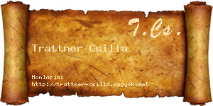 Trattner Csilla névjegykártya