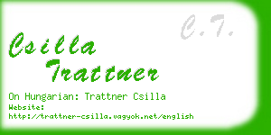 csilla trattner business card
